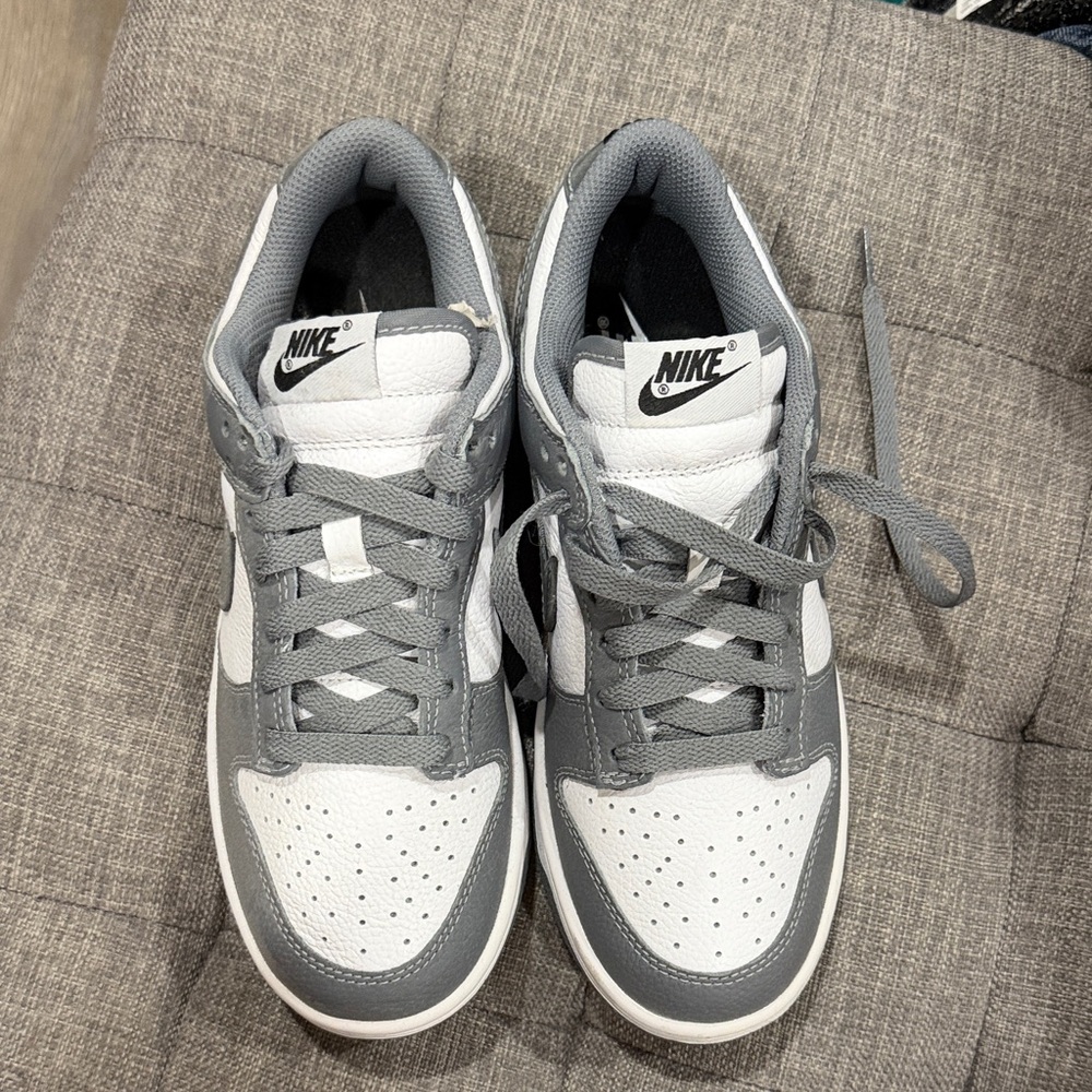 Nike Men’s Low-Top Sneakers in White and Gray